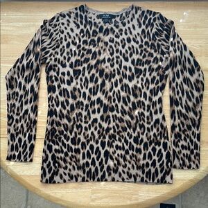 Leopard Print Long Sleeve Top